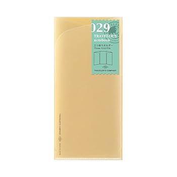 Amazon | トラベラーズノート リフィル 三つ折りクリアホルダー